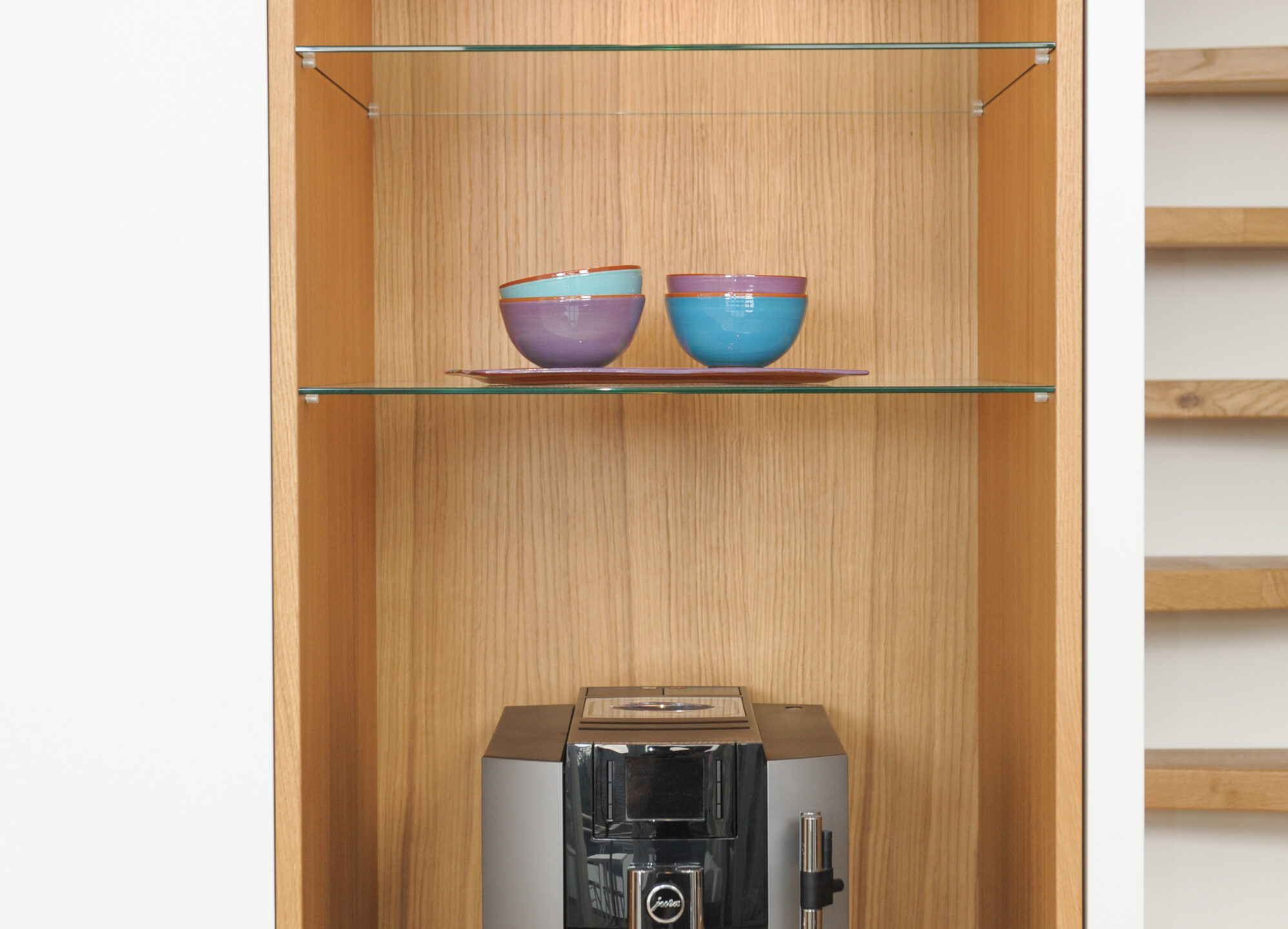 Küche und Raumspartreppe Eichenkubus Schreinerei TEKO - Schreiner München